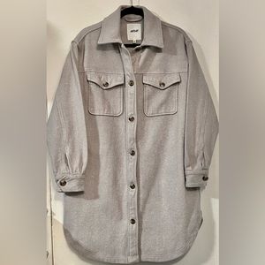 S aerie Oversized Long Shirt Coat